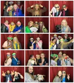 Collage of photos from the Collaborate photo booth taken in 2024.