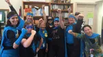 Several staff members from Nova Bucks dressed up like super heroes.